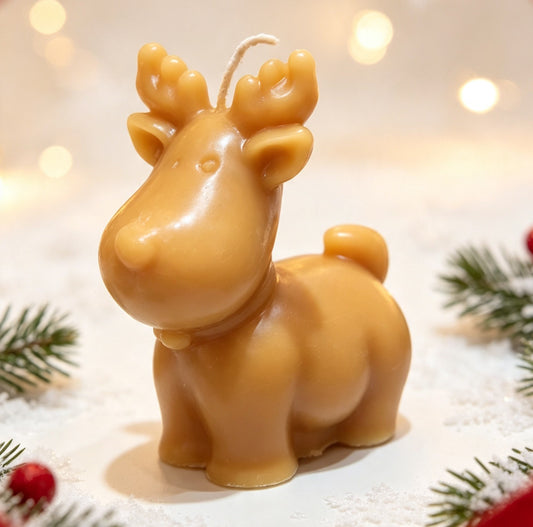 Large Reindeer Candle