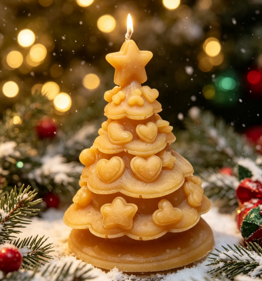 Hearts and Stars Christmas Tree